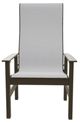 Telescope Casual Leeward Abalone/Beachwood Fabric/Polymer Outdoor MGP Sling Supreme Arm Chair-1