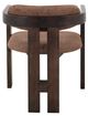 International Furniture Direct Raramuri Brown/Stained Dark Upholstered Dining Arm Chair-3