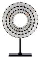 Currey & Company Rondelle Black/Pearl Large Disc-0