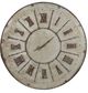 A & B Home Jonet Vintage Matted Bronze Tin Round Clock-0
