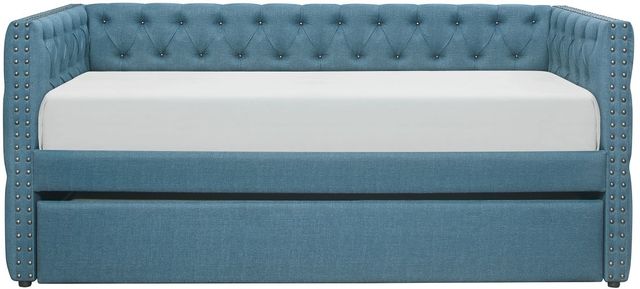 Mazin Furniture Adalie Blue Twin Daybed with Trundle-1