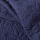 Olliix by Madison Park 3 Piece Navy King Quebec Fitted Bedspread Set-4
