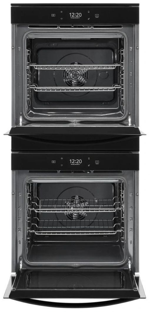 Whirlpool® 24" Black Double Electric Wall Oven-1