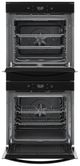 Whirlpool® 24" Black Double Electric Wall Oven-1