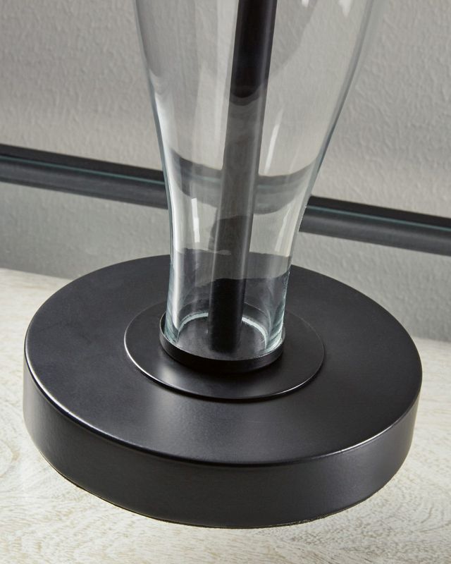 Signature Design by Ashley® Travisburg Clear/Black Table Lamp-1