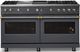 Viking® 5 Series 60" Cast Black Pro Style Gas (NG) Range with Brushed Brass Trim-4