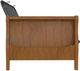 dhp furniture® Florence Walnut Wood Futon with Arms-3