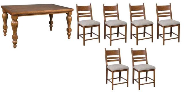 Signature Design by Ashley® Greddinton 7-Piece Brown Counter Dining Table Set-0