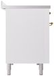 Ilve® Nostalgie II Series 48" White Pro Style Induction Range-4