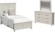 Elements International Canterbury 3-Piece Ivory Twin Panel Bedroom Set-0