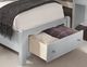 Vaughan-Bassett Bonanza Gray/Linen Twin Upholstered Panel Storage Bed-2