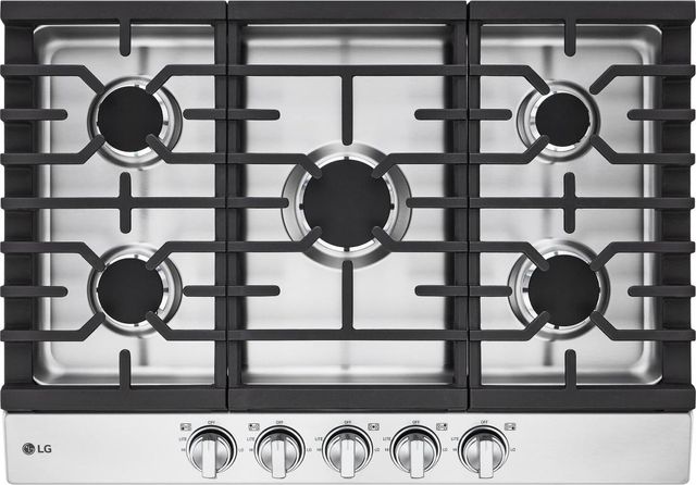 LG 30" Stainless Steel Gas Cooktop-0
