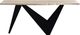 Moe's Home Collection Bird Taupe Small Dining Table with Black Metal Base-1