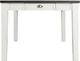 Elements International Kayla Grey Counter Table with White Base-3
