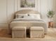 Modus Furniture Colton Sourdough Queen Upholstered Panel Bed-1