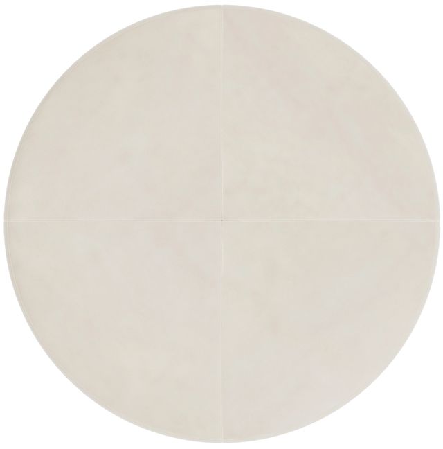 Bernhardt Lolo Bernhardt Living Beige Leather Ottoman-3