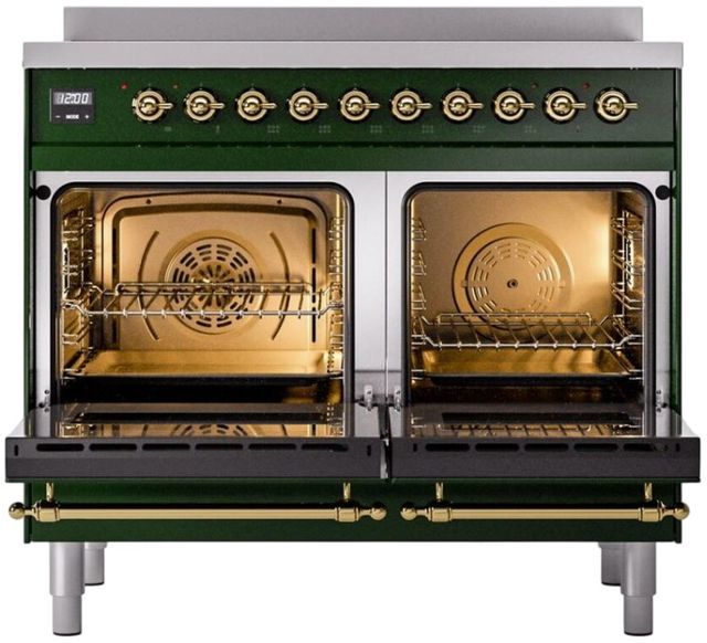 Ilve® Nostalgie II Series 40" Emerald Green Pro Style Induction Range-1