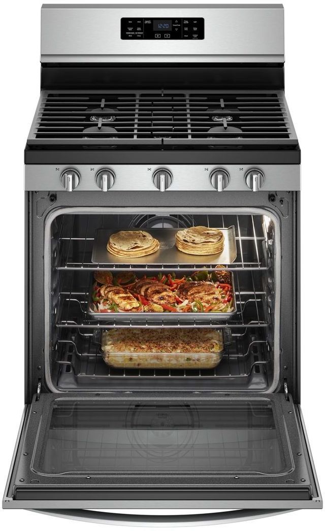 Whirlpool® 30" Fingerprint Resistant Stainless Steel Freestanding Gas Range-2