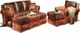 Campio Furniture Legacy Leather Dalton Brown Sofa-1