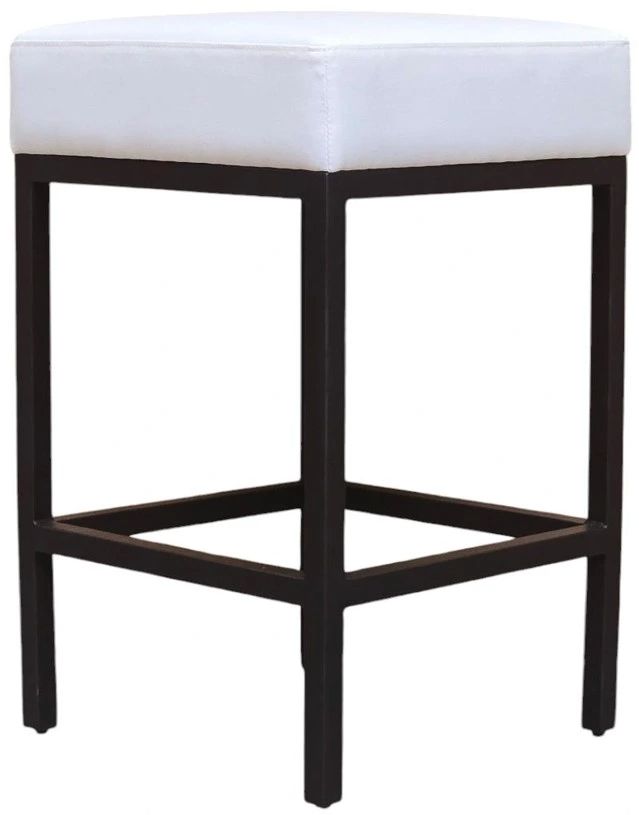 Nest Home Collections Flynn Barbury Pearl/Black Counter Stool-0