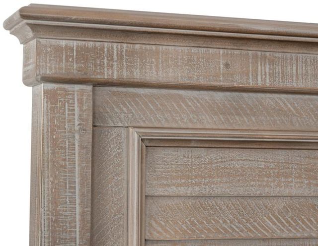 Magnussen Home® Lancaster Dovetail Gray Queen Shutter Panel Headboard-2