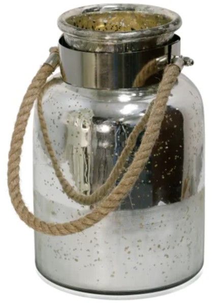 Stylecraft Silver Antique Lantern Jar-0