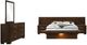 Coaster® Jessica 5-Piece Cappuccino Eastern King Panel Bedroom Set with Nightstand Panels-0