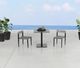 CabanaCoast® Customizable Landing Aluminum/Wooden Outdoor Dining Side Chair-3