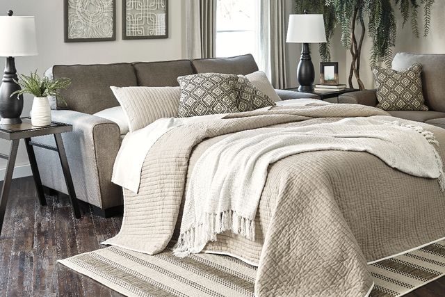 Benchcraft® Calicho Cashmere Queen Sofa Sleeper-0