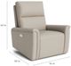 Bassett® Furniture Customizable Harris Leather Pad Arm Zero Gravity Power Recliner-4