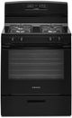 Amana® 30" Black Freestanding Gas Range-0