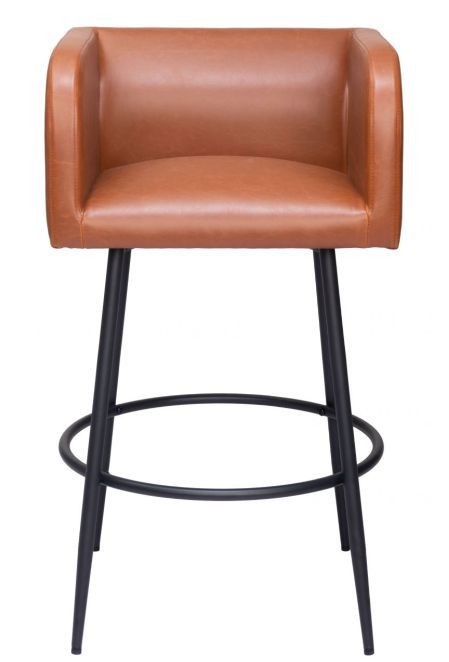 Zuo® Modern Horbat Brown Barstool-1