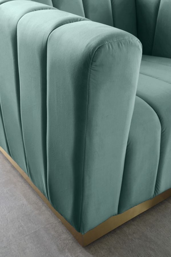 Meridian Furniture Marlon Mint Velvet Chair-3