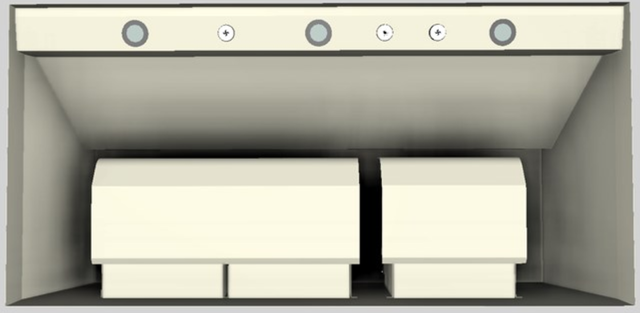 Vent-A-Hood® 48" Biscuit Wall Mounted Liner Insert-2