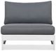 Linon Bluffton Grey/White Acacia/Fabric Outdoor Chair-2
