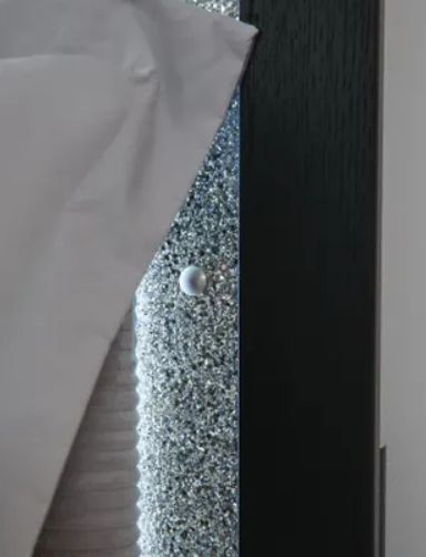 Signature Design by Ashley® Maeling Black Twin Upholstered Panel Headboard-2