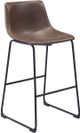 Zuo® Modern Smart 2-Piece Vintage Espresso Bar Stool Set-0