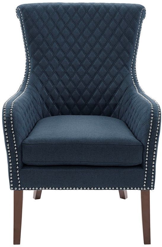 Olliix by Madison Park Dark Blue Heston Accent Chair-0