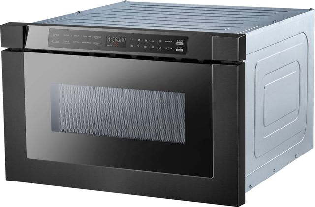 XO 1.2 Cu. Ft. Black Stainless Steel Microwave Drawer-3