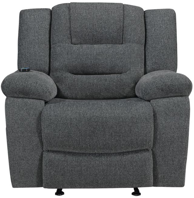 New Classic® Home Furnishings Redondo Dark Gray Manual Glider Recliner-2