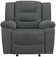 New Classic® Home Furnishings Redondo Dark Gray Manual Glider Recliner-5