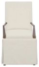 Fairfield® Customizable Entree Dining Straight Short Back Skirted Arm Chair-1
