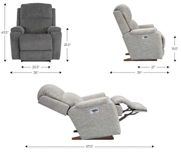 La-Z-Boy® Dorian Quarry Power Rocking Recliner with Headrest and Lumbar-2