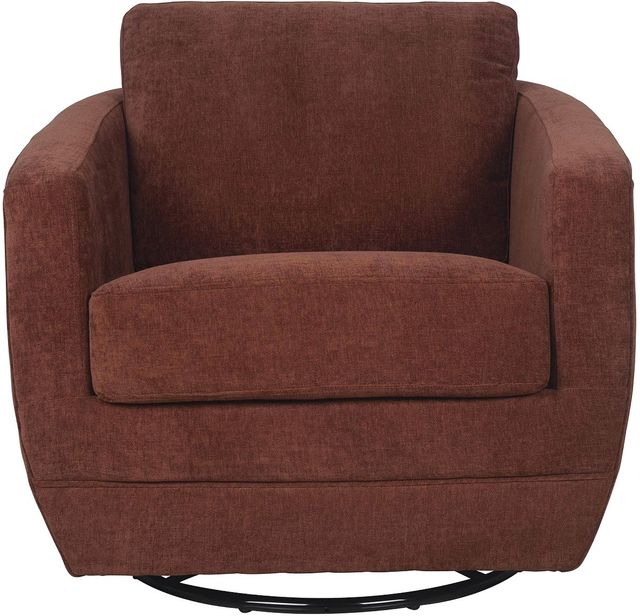 LH Home Baltimo Deep Rust Swivel Glider Club Chair-1