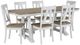 Liberty Furniture Lindsey Farm 7-Piece Sandstone/Weathered White Trestle Dining Set-0