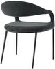 Armen Living Morgan 2-Piece Black Dining Chair Set-4