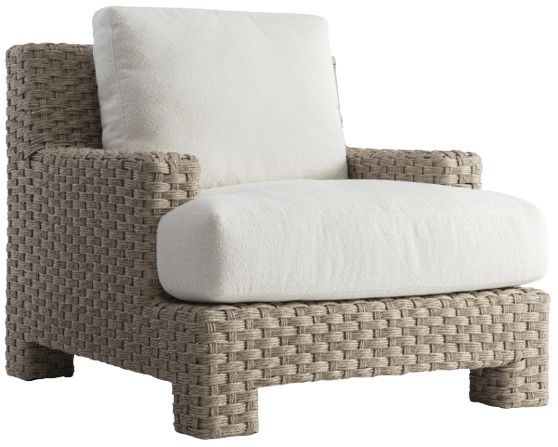 Bernhardt Trieste Bernhardt Exteriors Pampas/White Fabric/Wicker Outdoor Chair-0