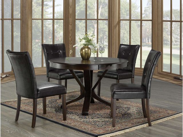Mazin Furniture Mesa 5-Piece Espresso Dinette Set-0