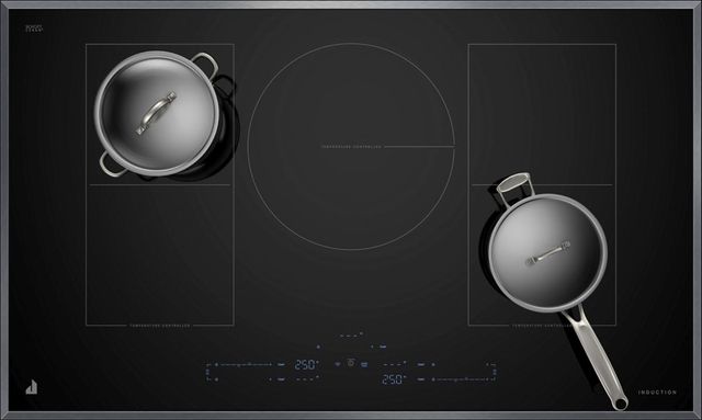JennAir® Lustre 36" Black Smart Induction Cooktop with Temperature-Controlled Cooking-1