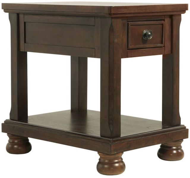 Millennium® by Ashley® Porter 2-Piece Rustic Brown Living Room Table Set-1